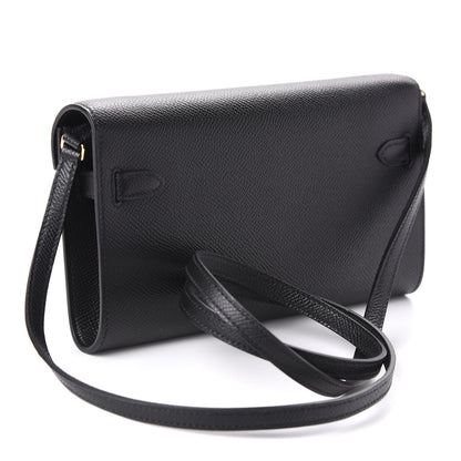 Hermes Epsom Kelly Wallet To Go Black 3 of 10
