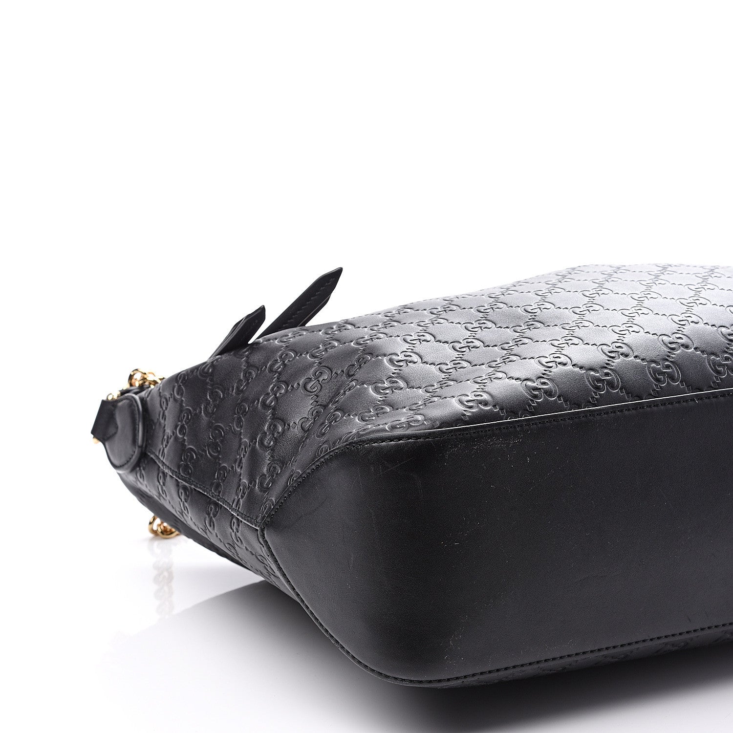 Gucci Guccissima Signature Large Linea A Hobo Black 8 of 10