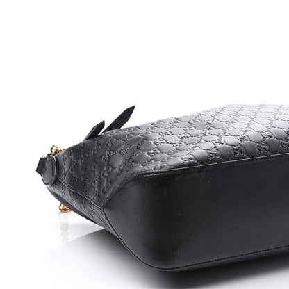 Gucci Guccissima Signature Large Linea A Hobo Black 8 of 10