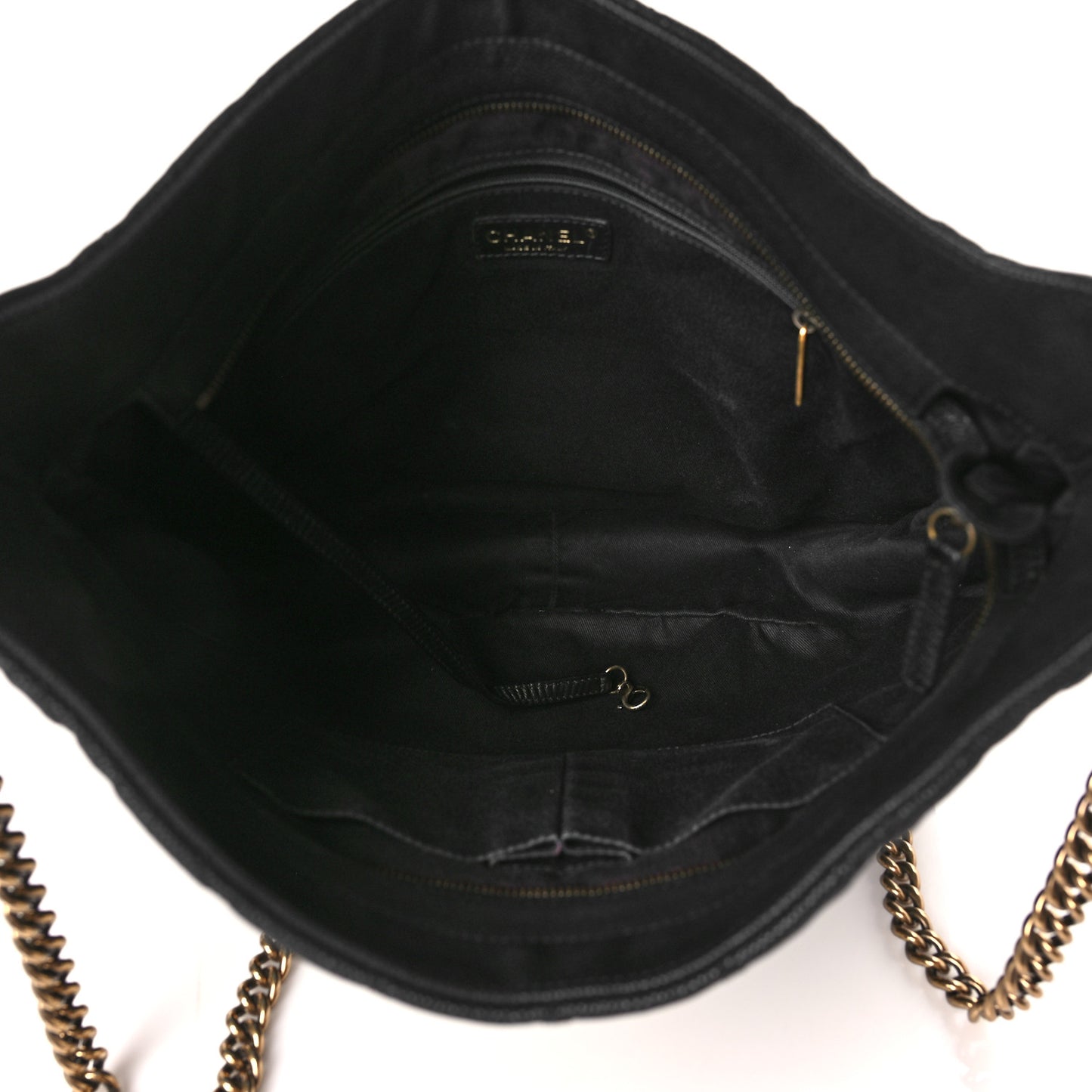 Iridescent Caviar Quilted Country Chic Hobo Black