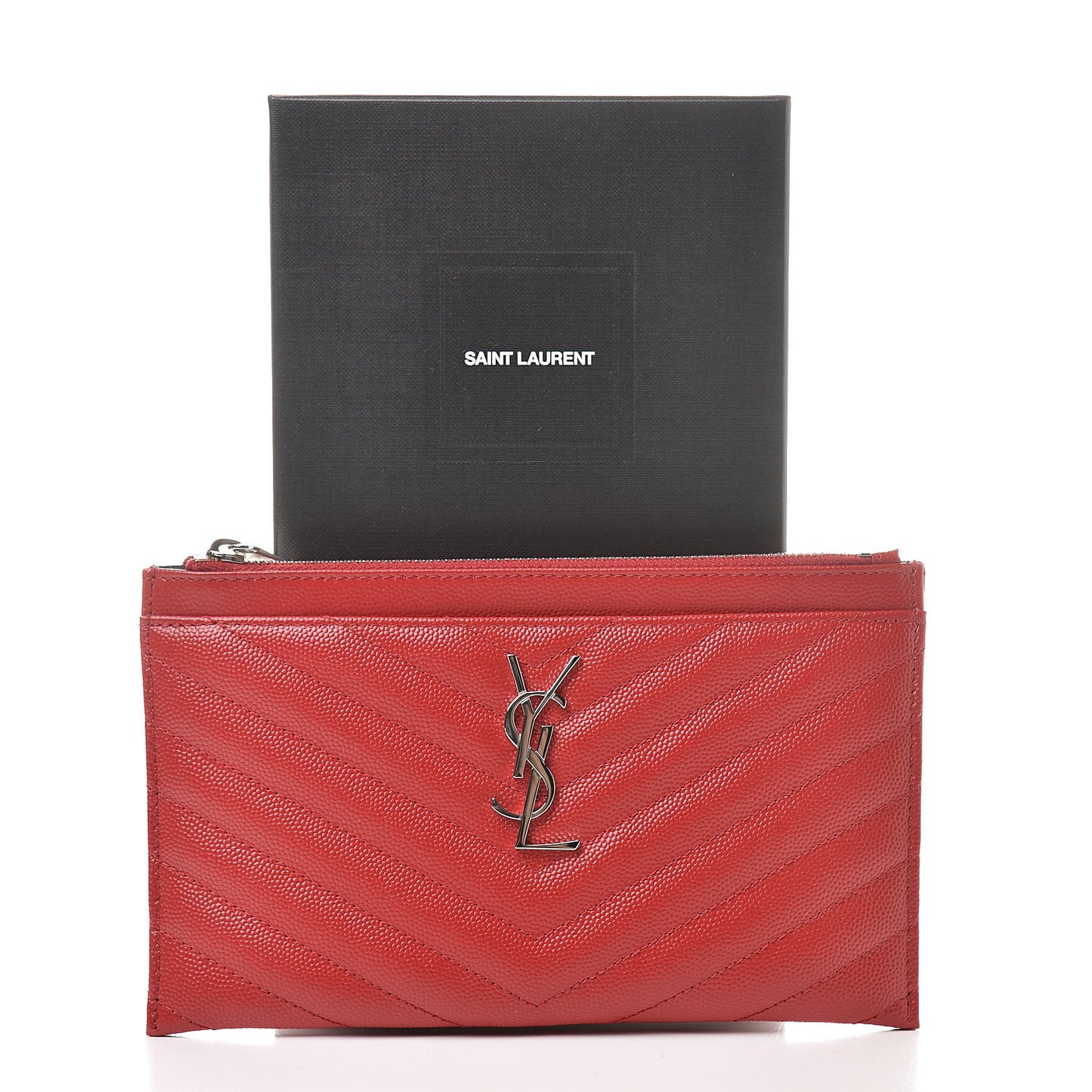 Grain De Poudre Chevron Monogram Bill Pouch Bandana Red