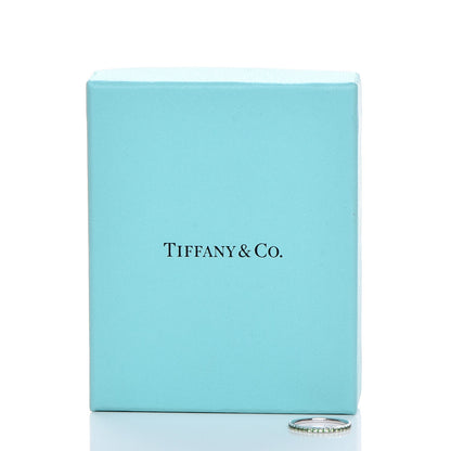 Tiffany 18K White Gold Tsavorite Metro Ring 4 6 of 6