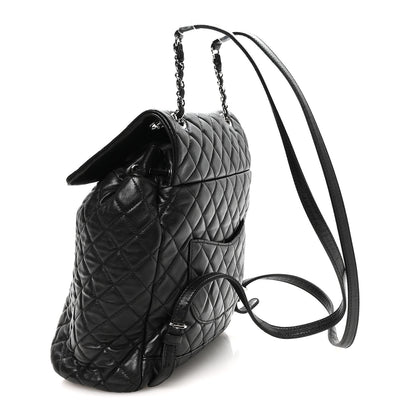 Chanel Lambskin Quilted Large Urban Spirit Backpack Black 2 of 8