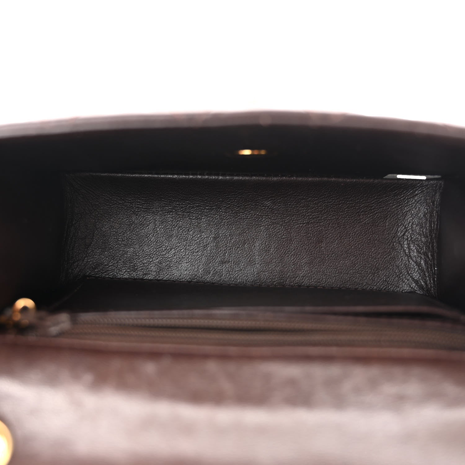 Chanel Lambskin Quilted Mini Square Flap Bag Dark Brown 5 of 13