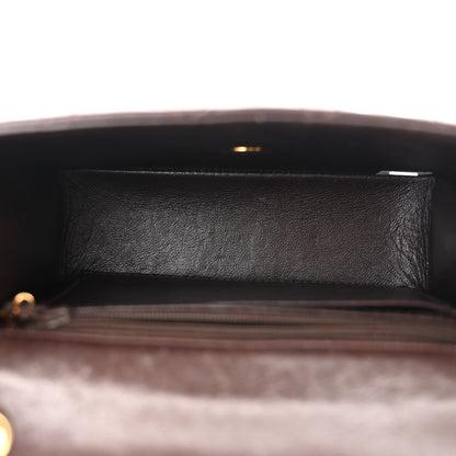 Chanel Lambskin Quilted Mini Square Flap Bag Dark Brown 5 of 13