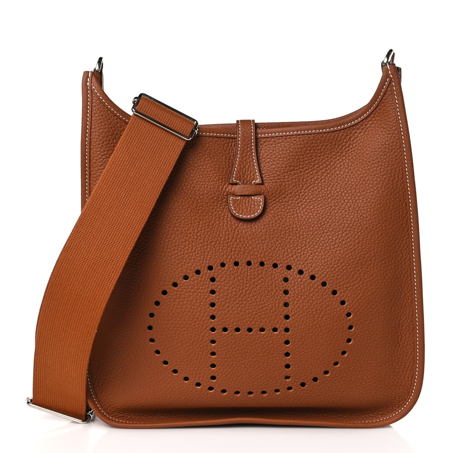 Hermes Taurillon Clemence Evelyne III PM Gold 1 of 10