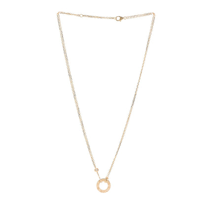 Cartier 18K Yellow Gold 2 Diamond LOVE Necklace 3 of 6