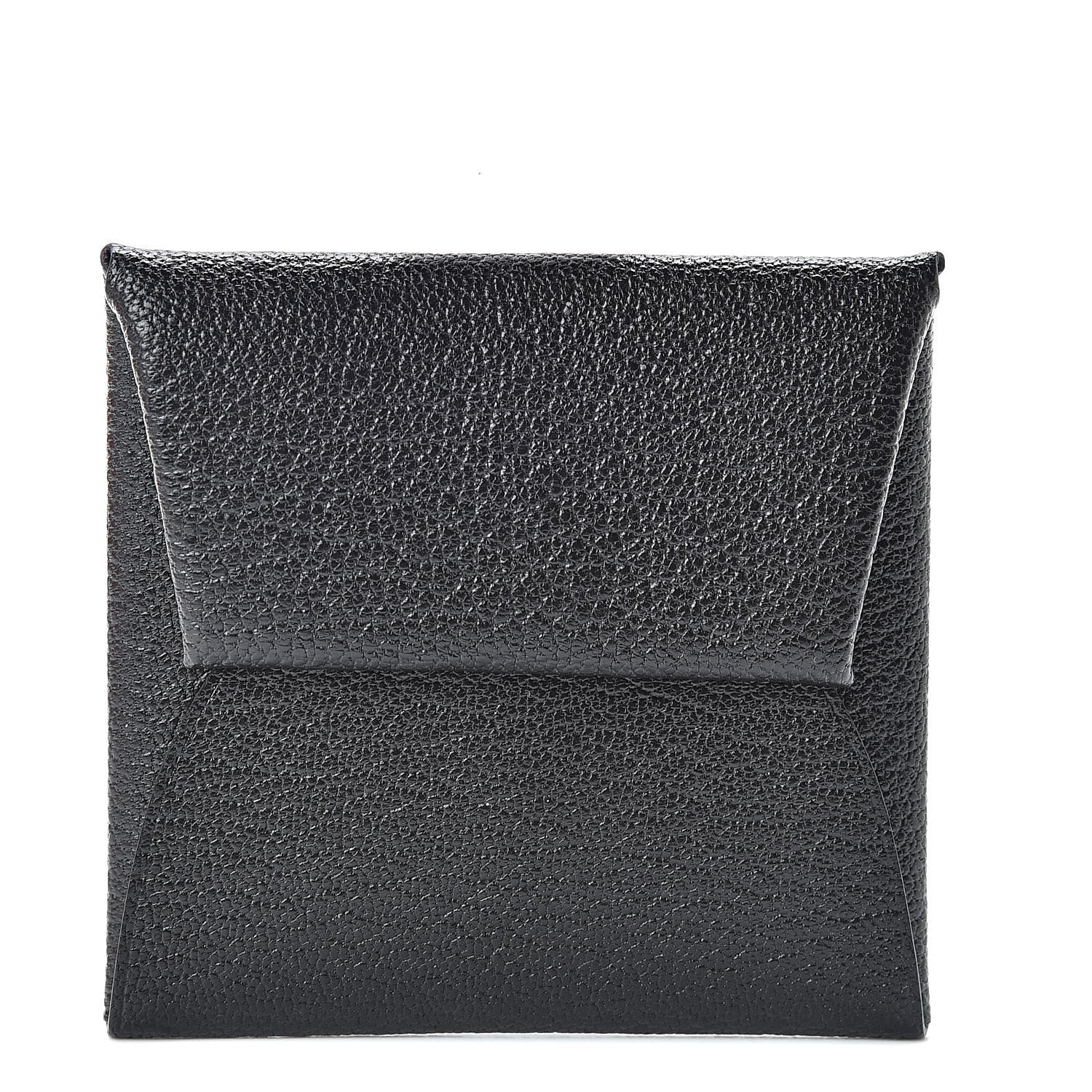 Hermes Chevre Mysore Bastia Coin Purse Black 1 of 8