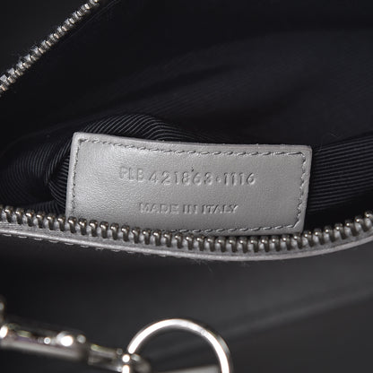 Saint Laurent Grained Calfskin Topstich Baby Sac De Jour Grey 8 of 15