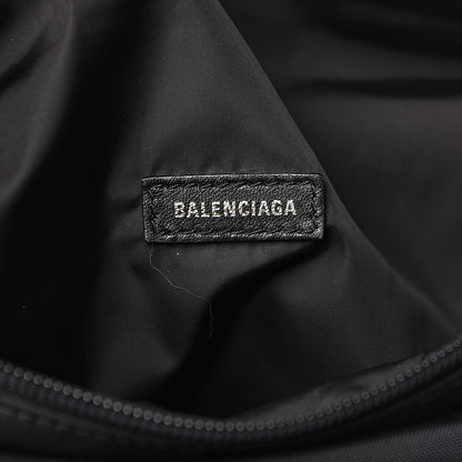 Balenciaga Textured Sport Nylon Logo Embroidered Wheel Beltpack Black 6 of 10