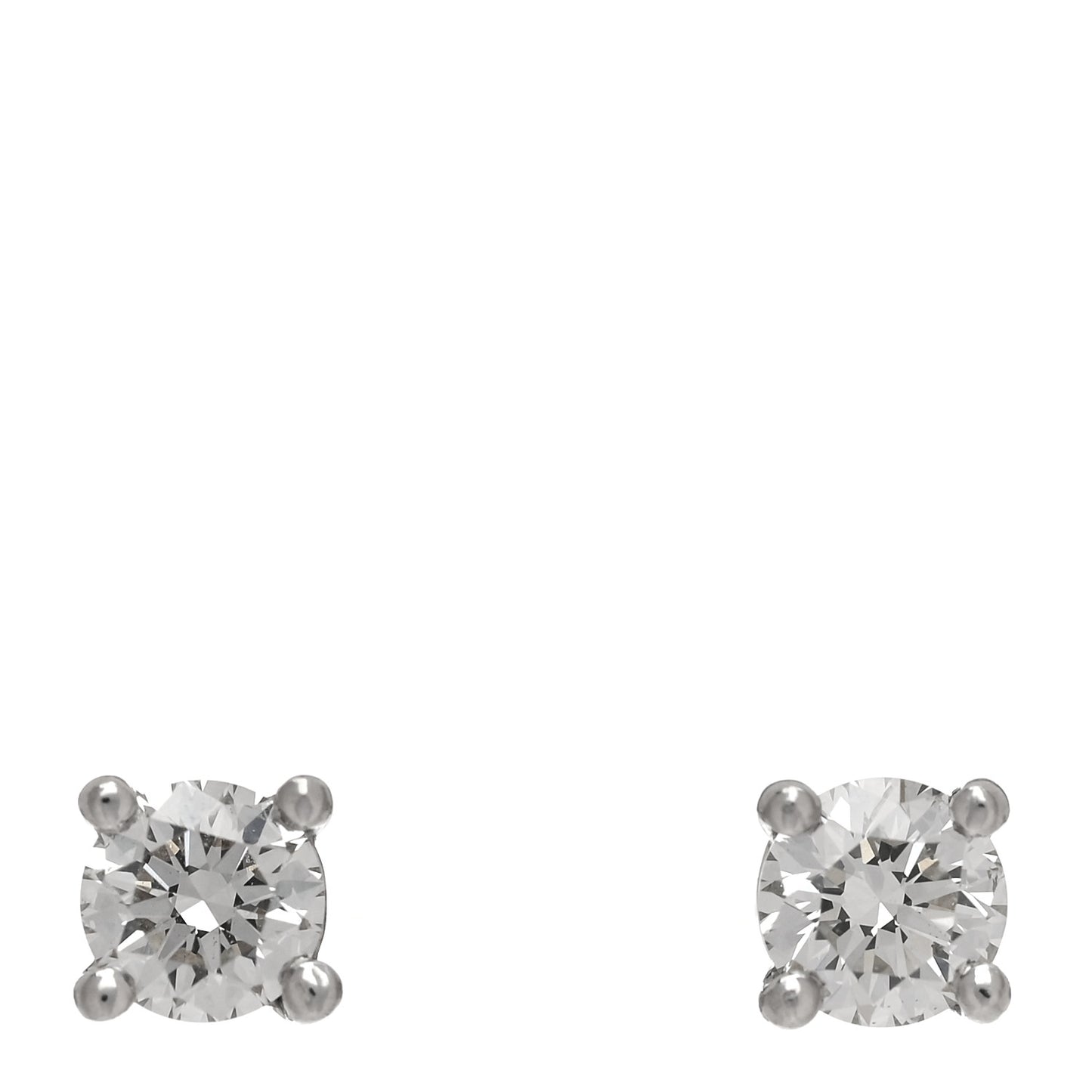 Platinum Diamond .22ctw Solitaire Earrings
