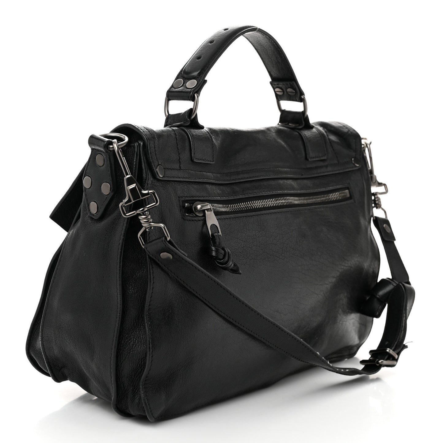 Lambskin Medium PS1 Satchel Black