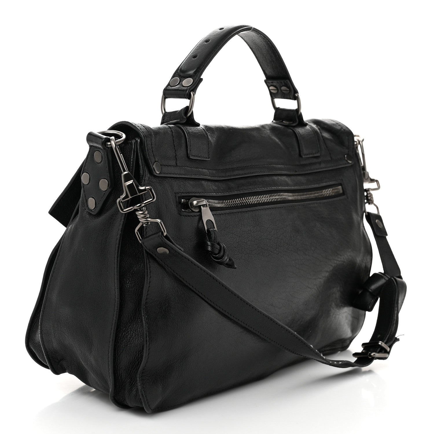 Proenza Schouler Lambskin Medium PS1 Satchel Black 3 of 13