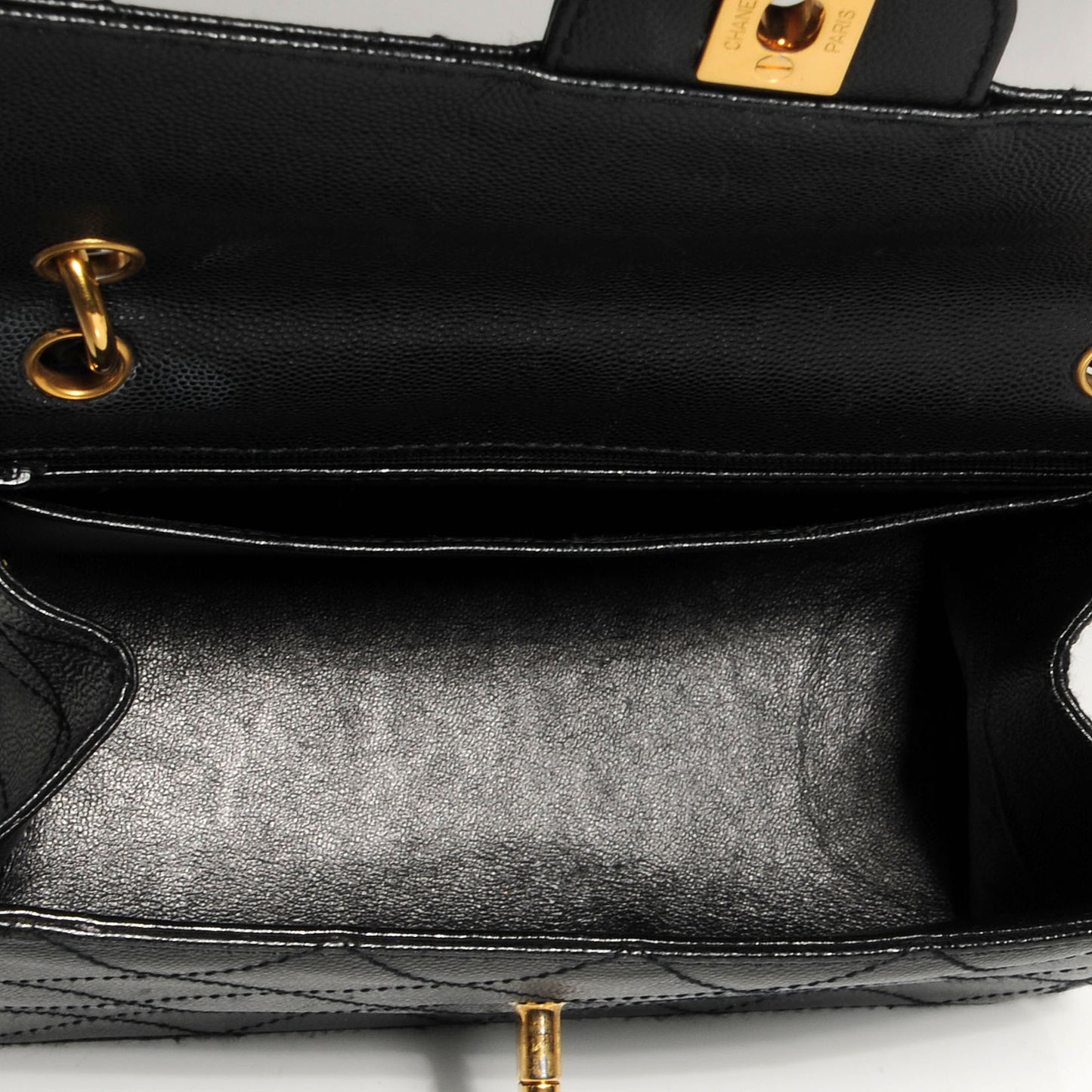 Caviar Flap Bag Black