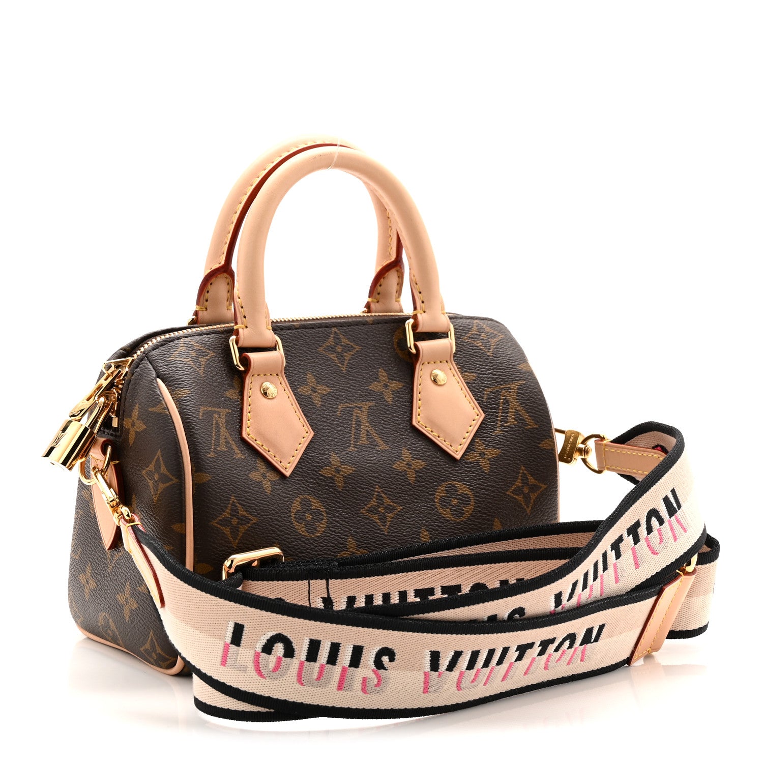 Louis Vuitton Monogram Speedy Bandouliere 20 Black 3 of 10