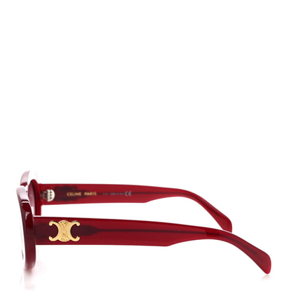 Celine Acetate Triomphe 01 Sunglasses CL 40194U Milky Burgundy 4 of 7
