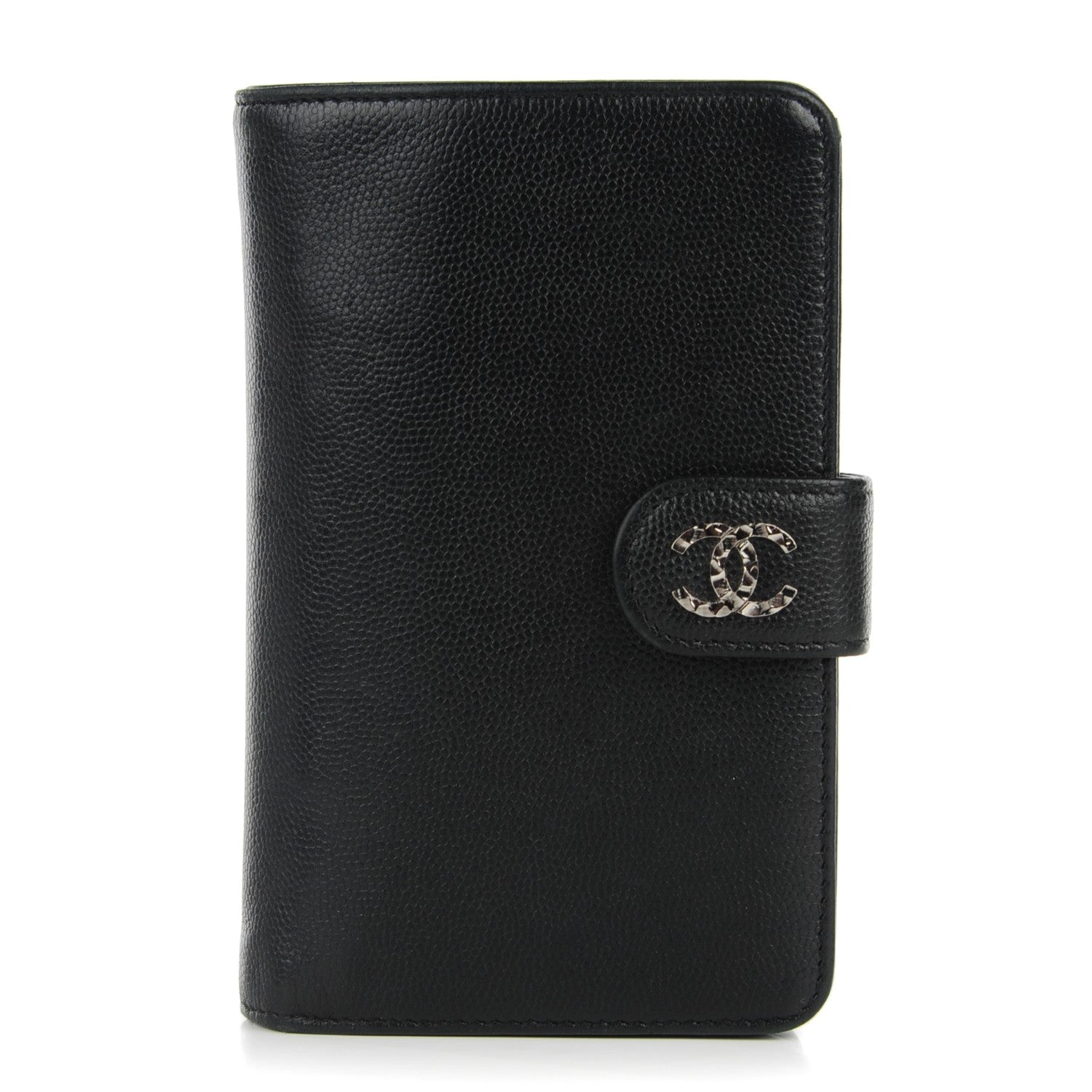 Chanel Caviar Sevruga L-Zip Pocket Wallet Black 1 of 9