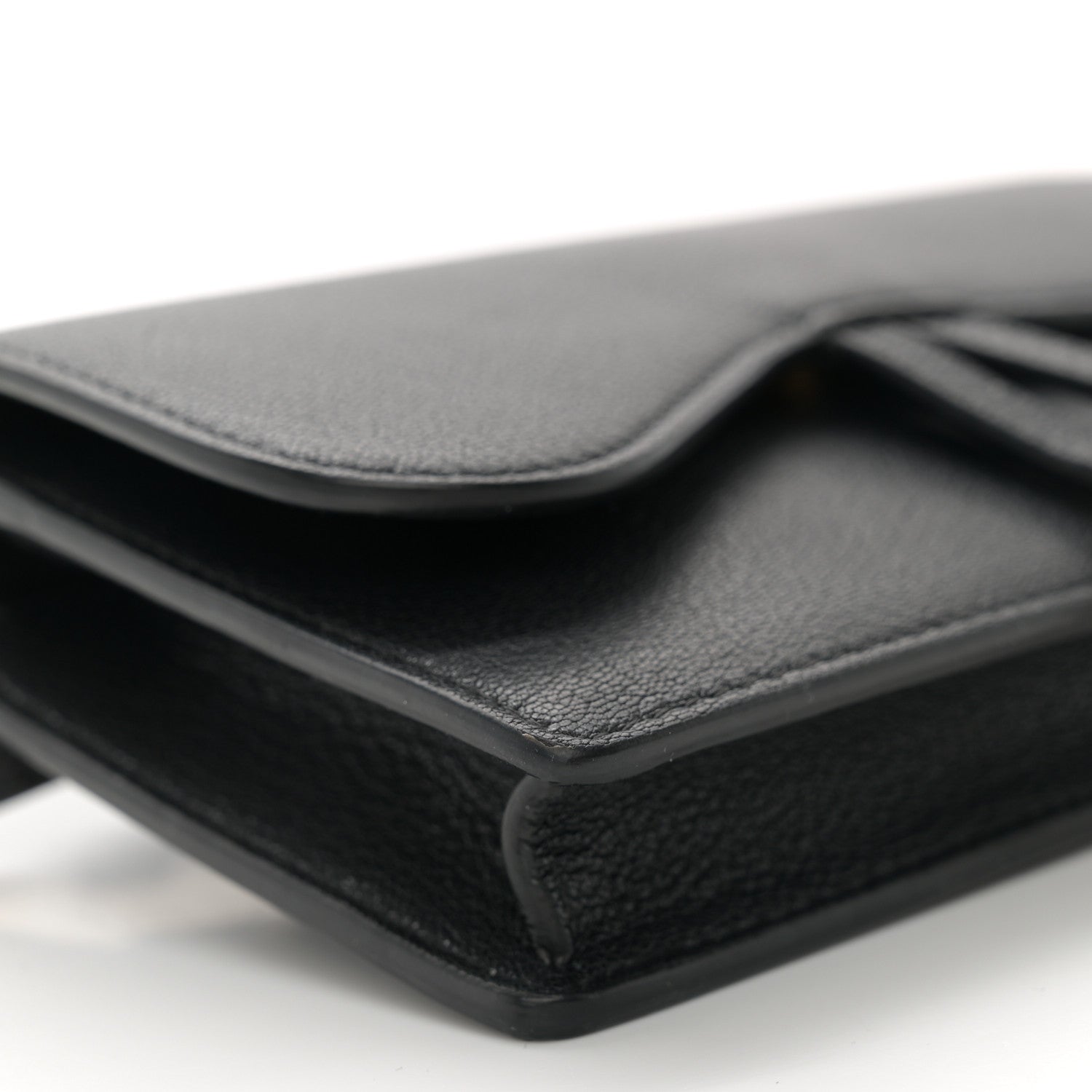 Christian Dior Goatskin Saddle Belt Bag Black 8 of 9