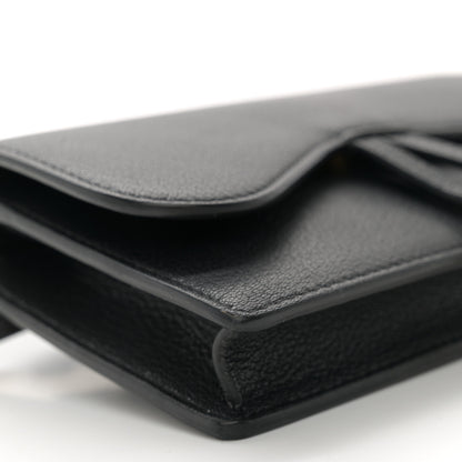 Christian Dior Goatskin Saddle Belt Bag Black 8 of 9