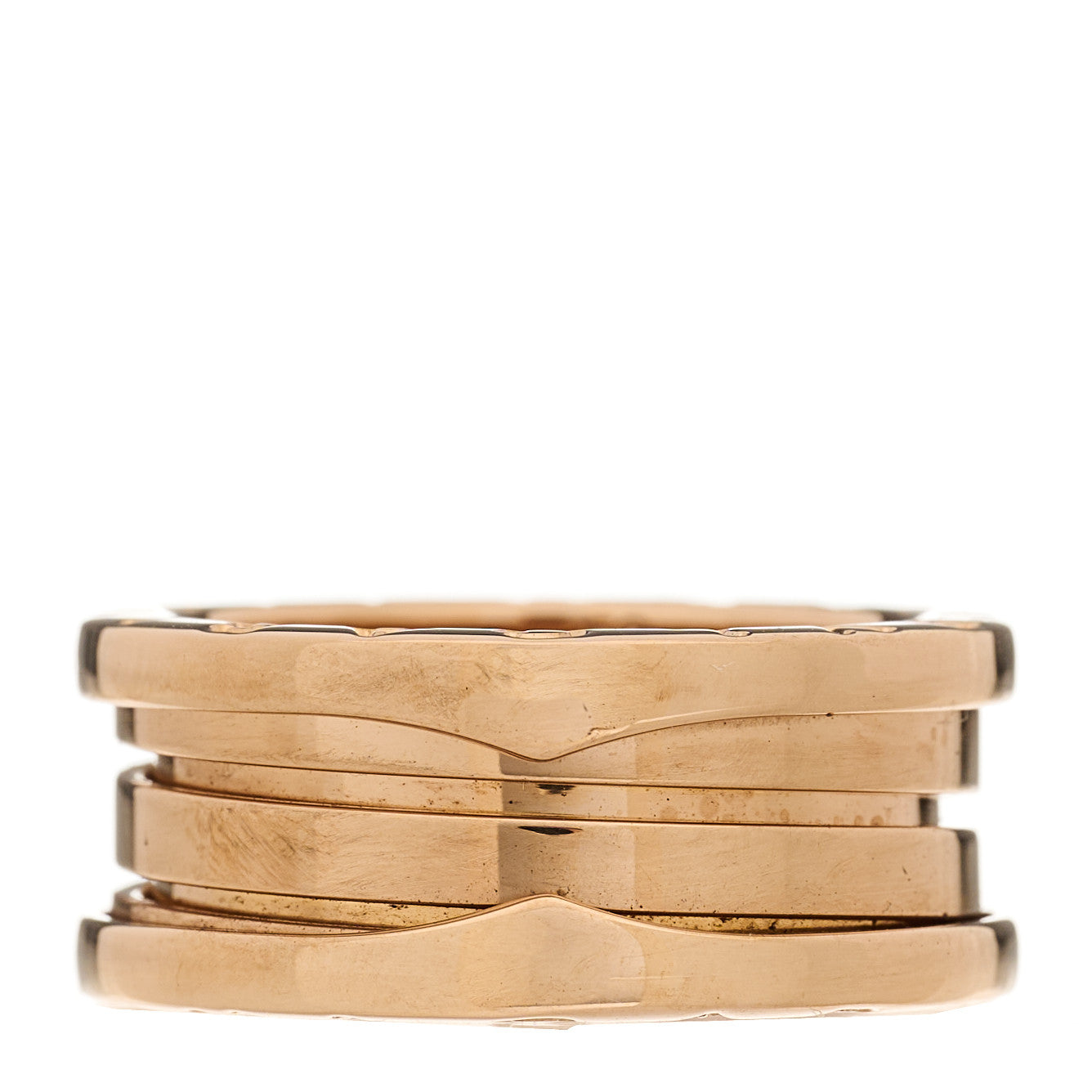 18K Rose Gold B.Zero1 Three-Band Ring 52 6