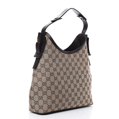 Gucci Monogram Small Hobo Dark Brown 2 of 10