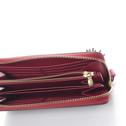 Louis Vuitton Monogram Pompon Zippy Wallet Fuchsia 5 of 9