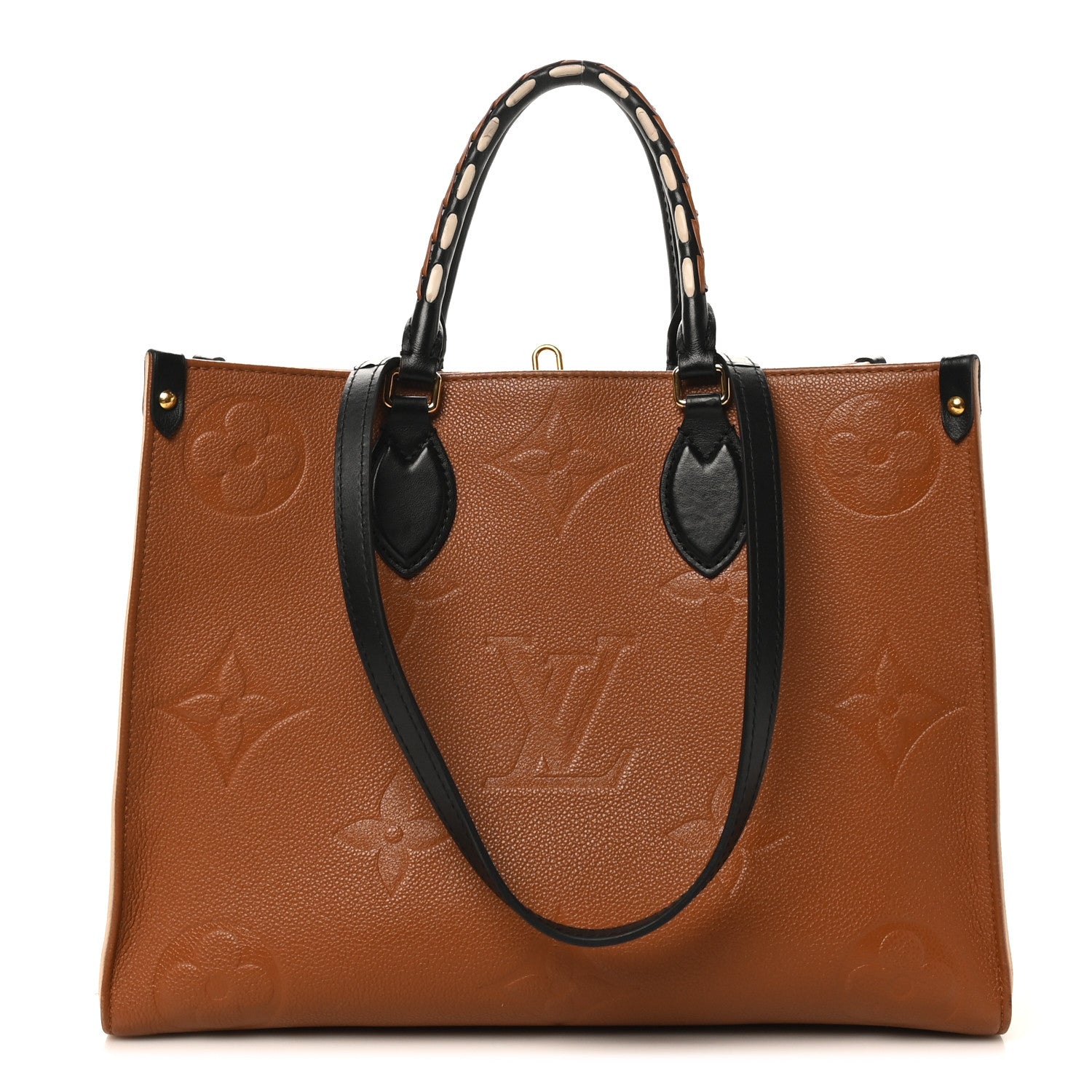 Louis Vuitton Empreinte Monogram Giant Wild At Heart Onthego MM Caramel 1 of 9