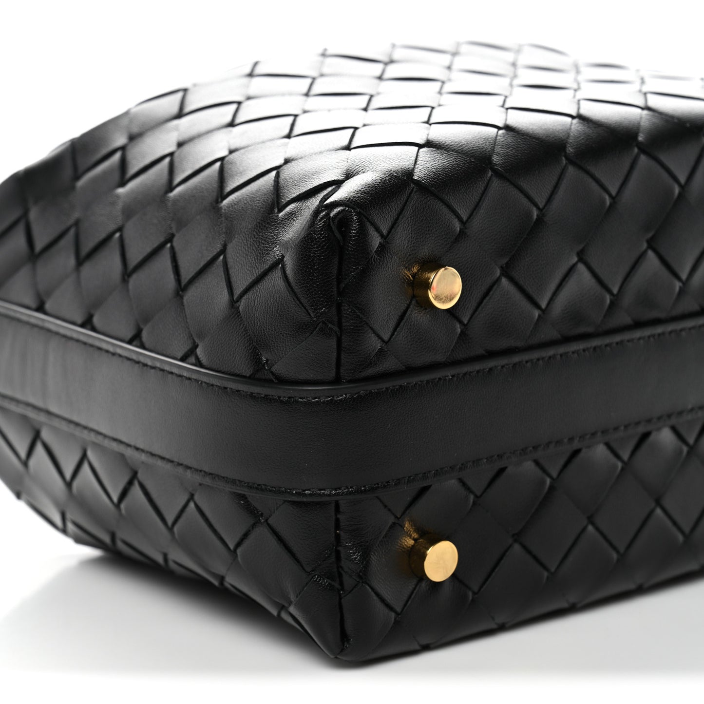 Calfskin Nappa Intrecciato Mini Wallace Black Black