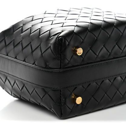 Bottega Veneta Calfskin Nappa Intrecciato Mini Wallace Black Black 9 of 12