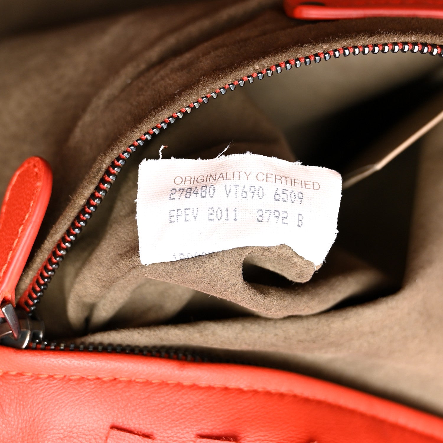 Bottega Veneta Nappa Intrecciato Patchwork Frayed Tote Red 7 of 10