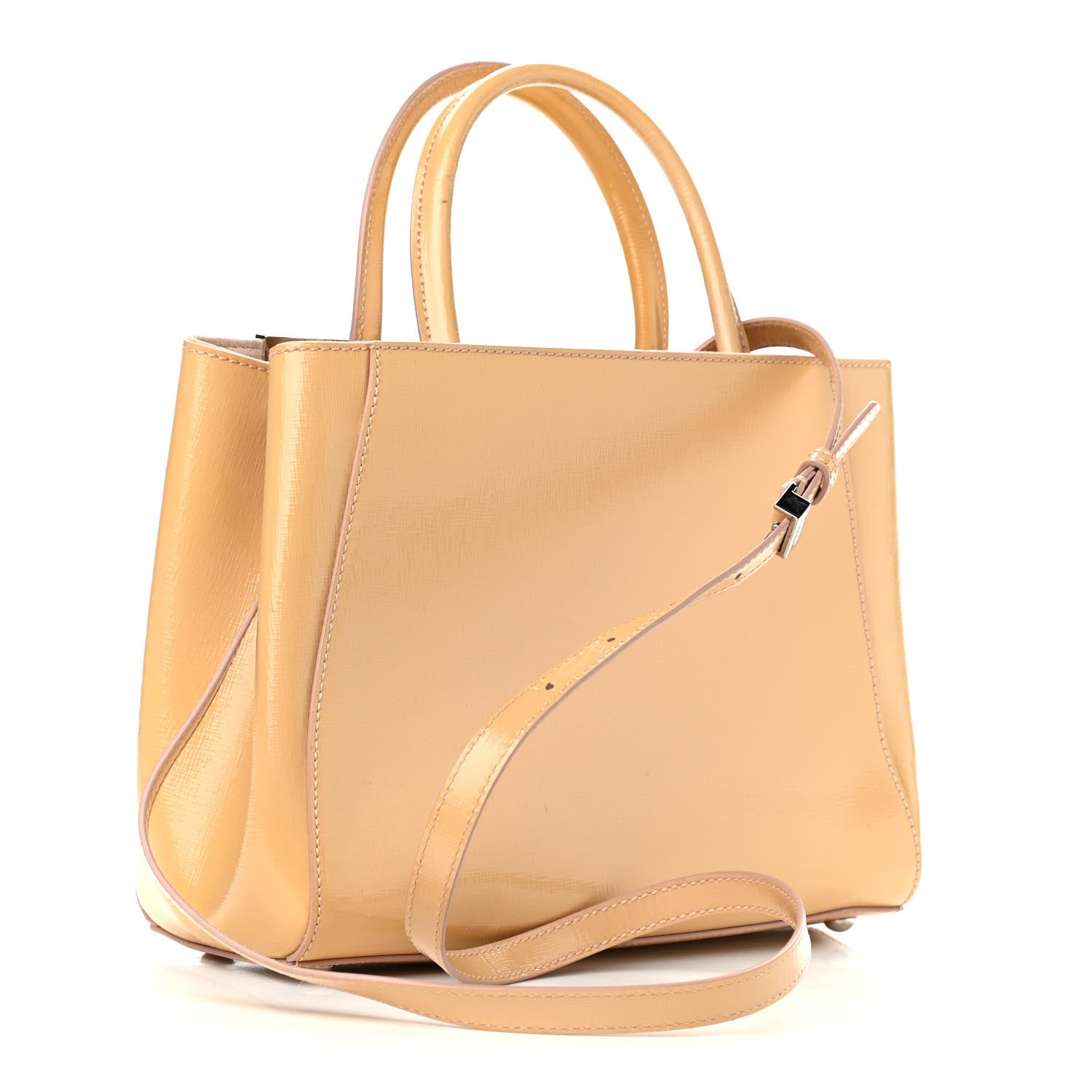 Fendi Vitello Vernice Camoscio Petite 2Jours Tote Make Up 2 of 8