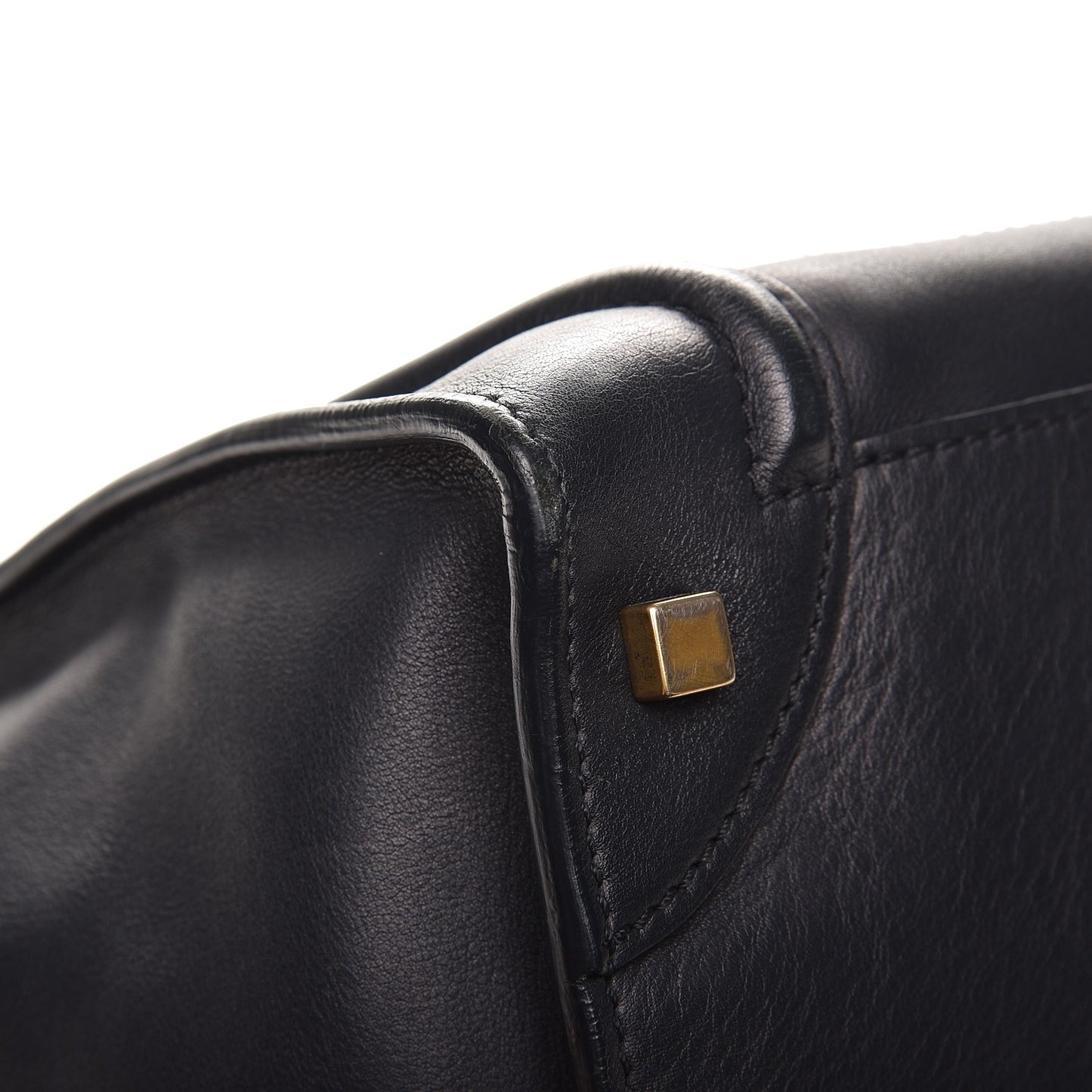 Smooth Calfskin Mini Luggage Navy Blue