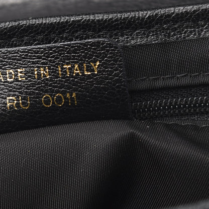 Christian Dior Calfskin Saddle Bag Black 7 of 10