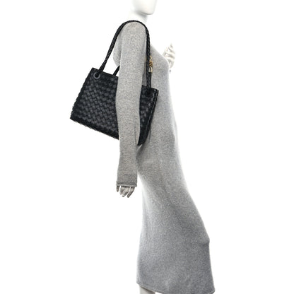 Bottega Veneta Nappa Intrecciato Medium Andiamo Shoulder Bag Black 2 of 9