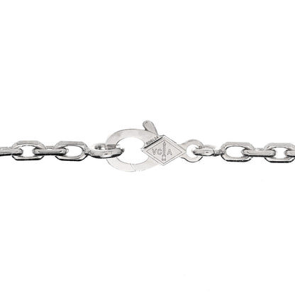 Van Cleef & Arpels 18K White Gold Pietersite 20 Motifs Vintage Alhambra Necklace 4 of 6