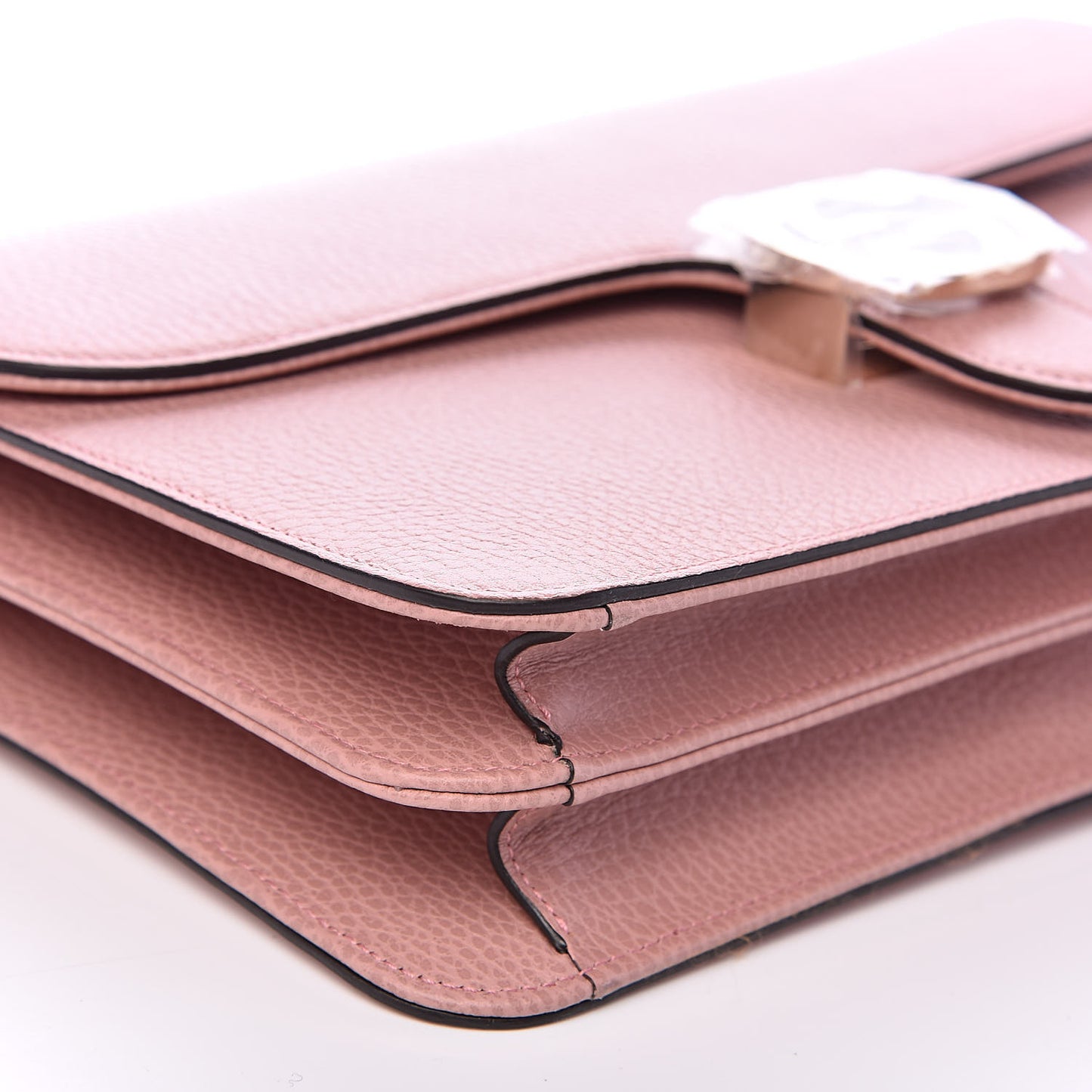 Dollar Calfskin Interlocking G Shoulder Bag Soft Pink