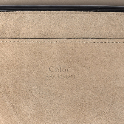 Chloe Suede Calfskin Small Faye Shoulder Bag Motty Grey 6 of 10