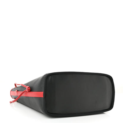 MCM Visetos Shopper Tote Beige Red 7 of 17