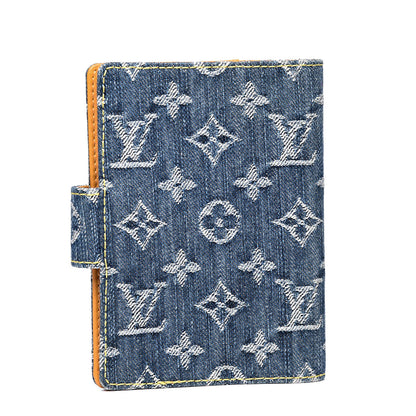 Louis Vuitton Monogram Denim Agenda PM Blue 2 of 7