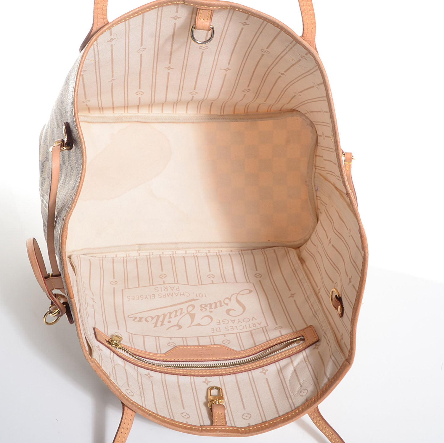 Louis Vuitton Damier Azur Neverfull MM 5 of 7