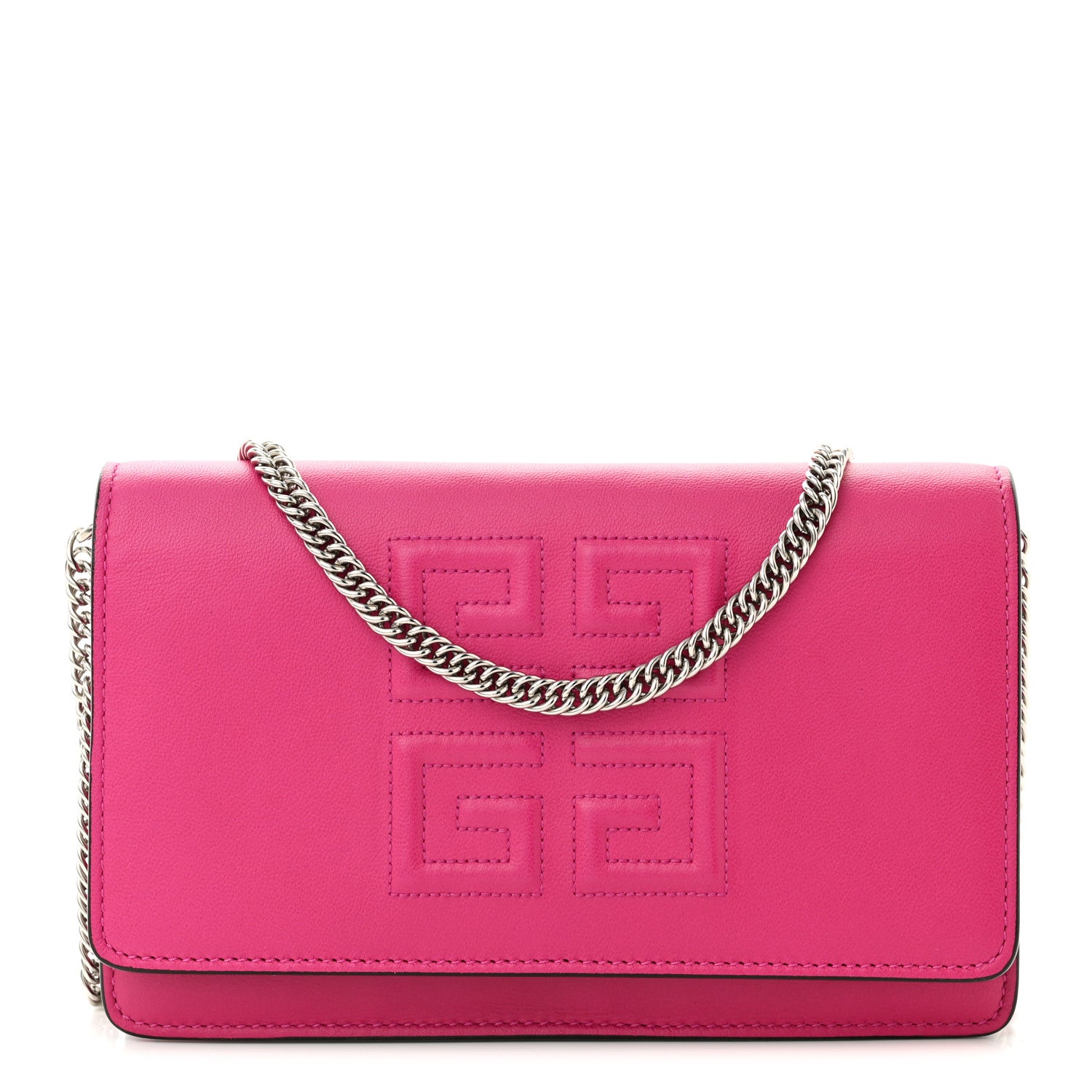 Givenchy Lambskin Emblem Chain Wallet Cyclamen 1 of 10