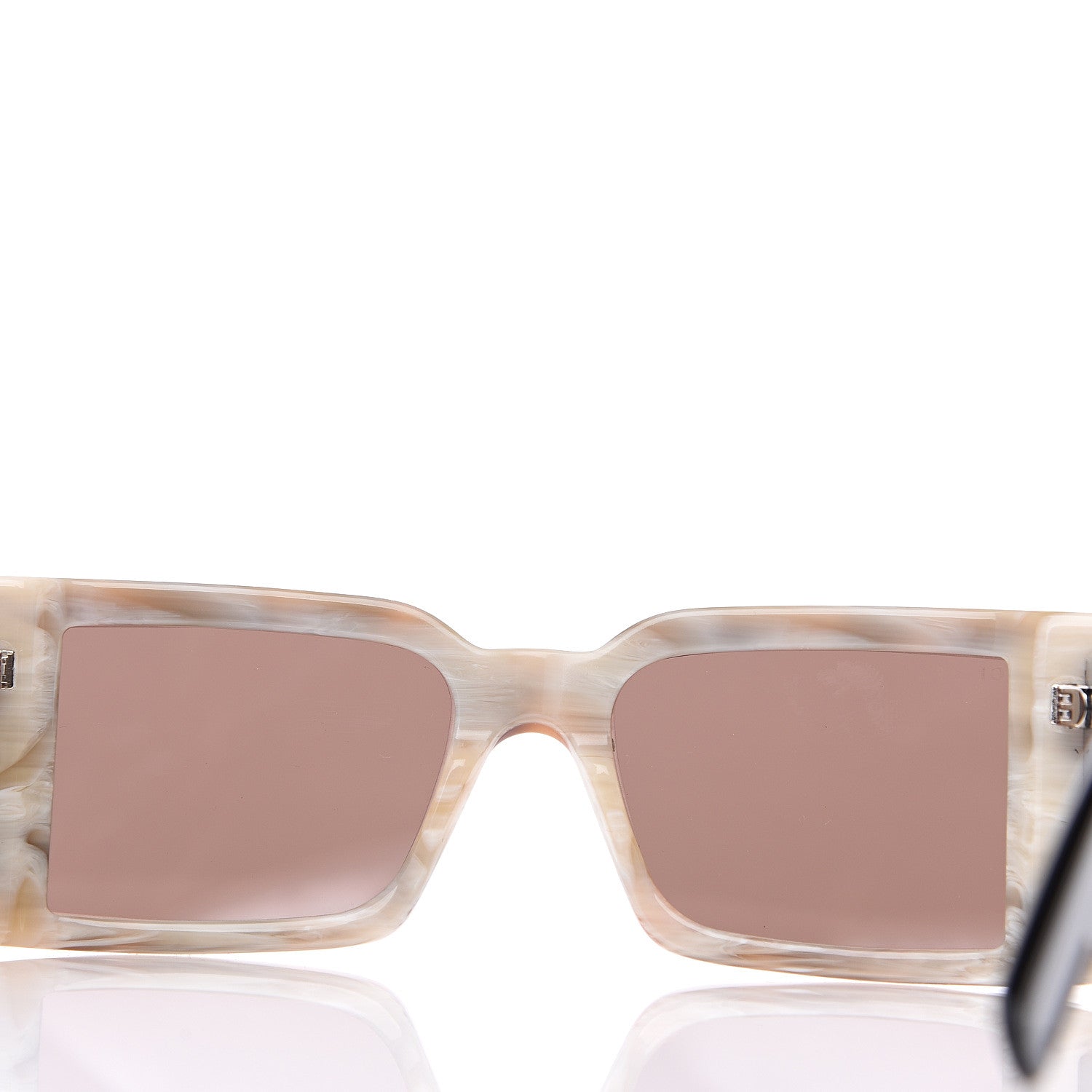 Gucci Acetate Rectangular Flap GG0543S Sunglasses White Black 4 of 8
