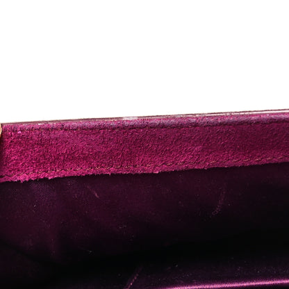 Saint Laurent Textured Patent Large Belle De Jour Clutch Purple 10 of 14