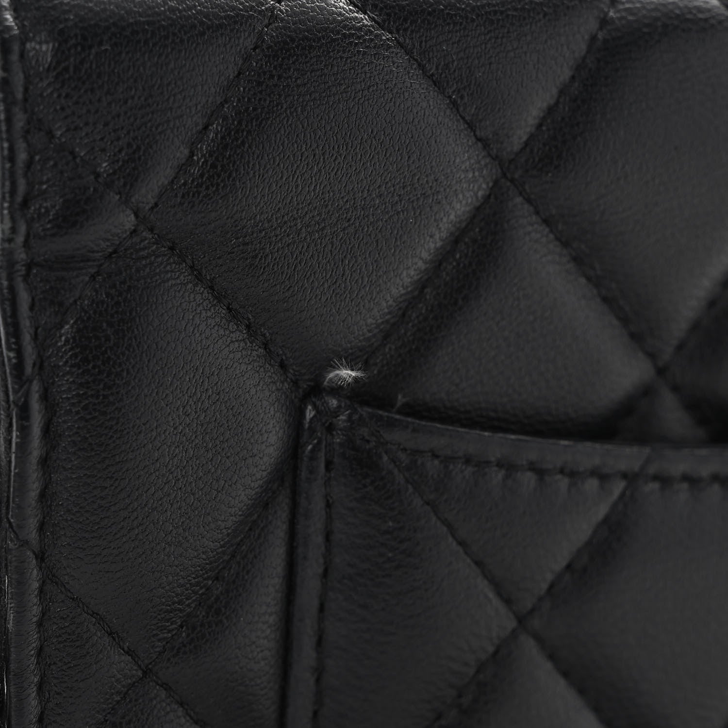 Chanel Lambskin Quilted Wallet On Chain WOC Black 10 of 10