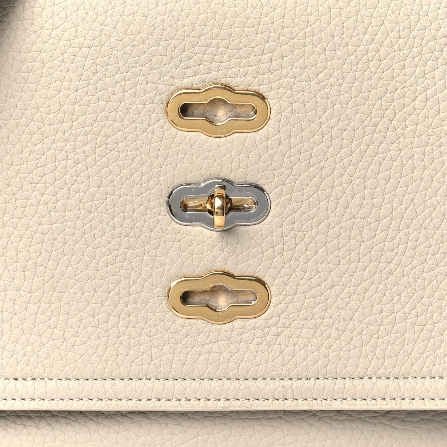 Heavy Grain Calfskin Small Bryn Chalk