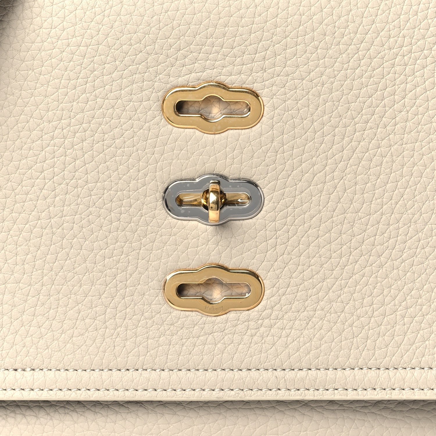 Mulberry Heavy Grain Calfskin Small Bryn Chalk 7 of 9