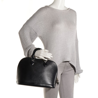 Louis Vuitton Epi Alma PM Black 2 of 7