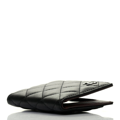 Chanel Lambskin Quilted Card Holder Wallet Black 4 of 7