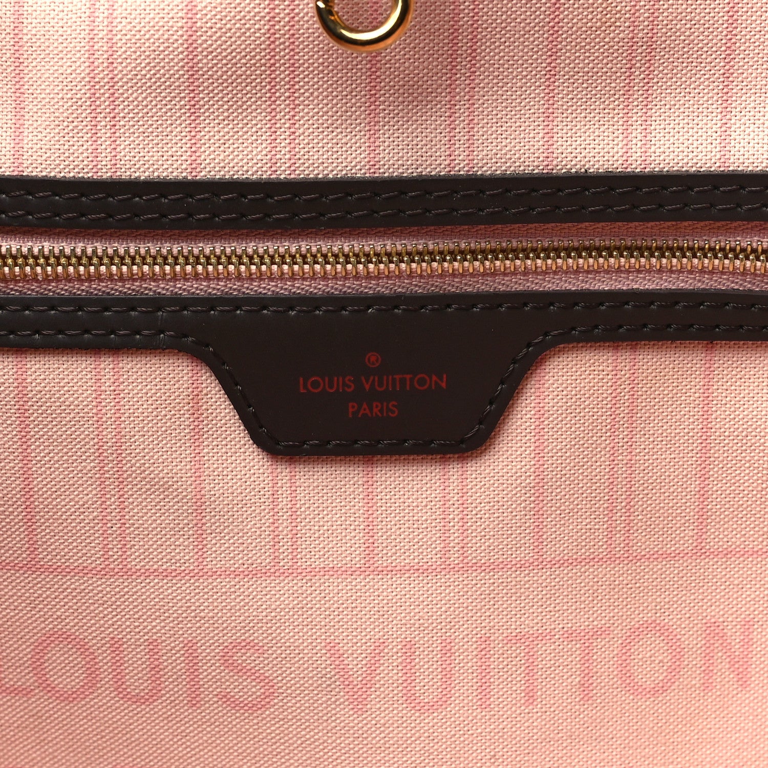 Louis Vuitton Damier Ebene Neo Neverfull MM Rose Ballerine 7 of 13