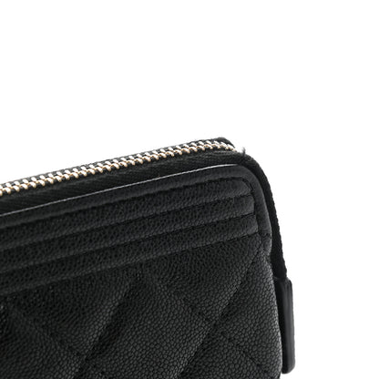 Chanel Caviar Quilted Small Zipped Boy Pouch Black 9 of 9